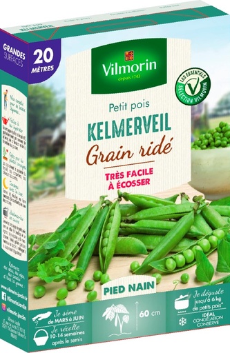 [48-003P97] Graines de pois nain à grain ridé kelmerveil VILMORIN - 20m