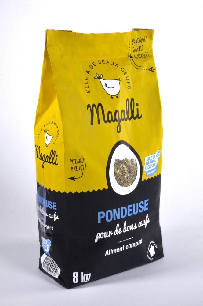 Aliment complet pour poule pondeuse certifié BBC MAGALLI - 8kg