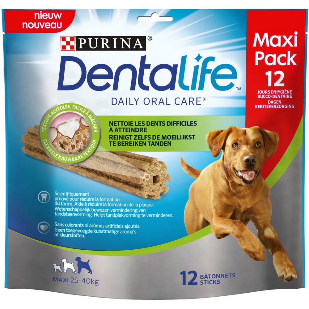 Friandises à mâcher pour chien (25 à 40kg) DENTALIFE MAXI - 426g