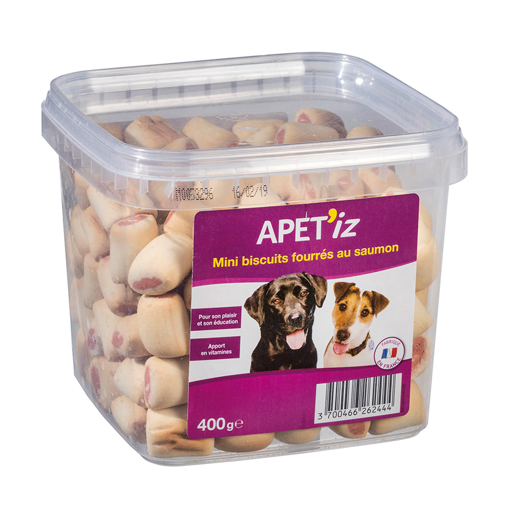 Friandises pour chien mini saumon APET'IZ - 400g