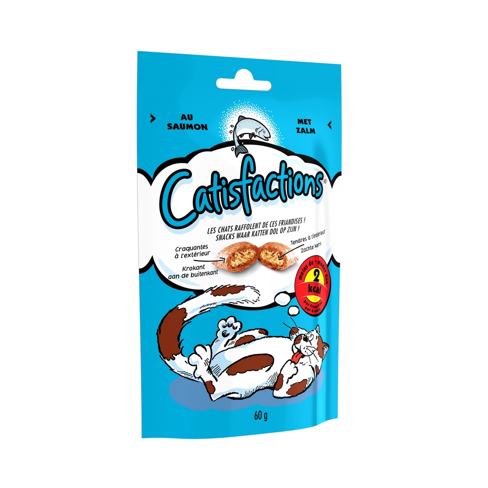 Friandises catisfactions au saumon - 60g