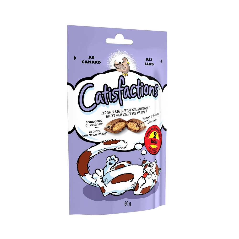 Friandises catisfactions au canard - 60g