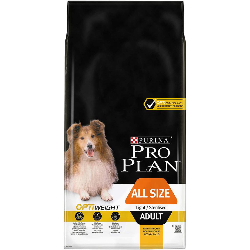 Croquettes pour chiens adultes stérilisés light PROPLAN - 14kg
