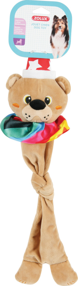 Jouet peluche ours circus pour chien ZOLUX