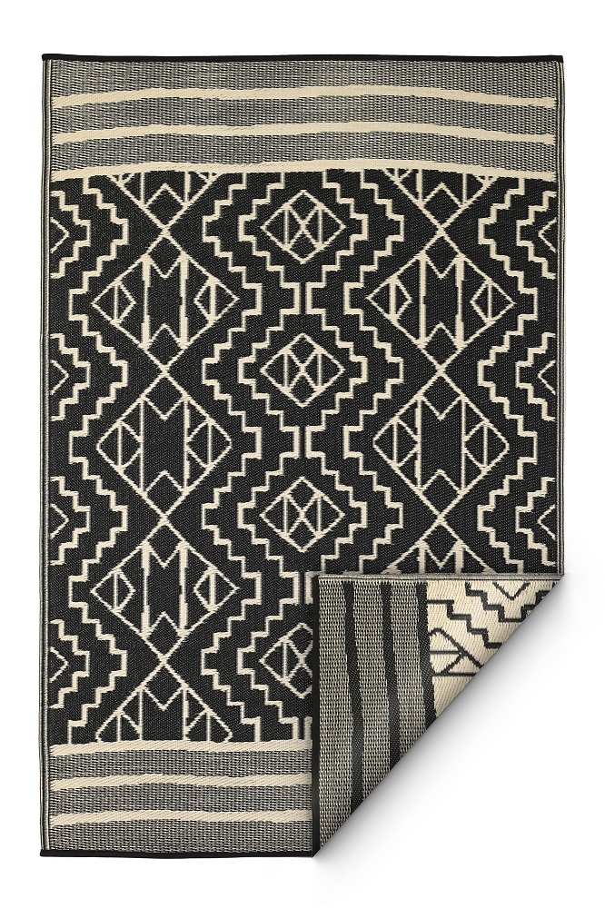 Tapis d'extérieur kilimanjaro noir FABHAB - 120cmx180cm