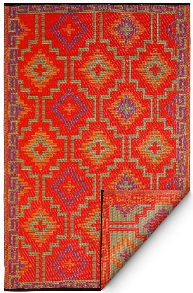 Tapis d'extérieur lhasa orange & violet FABHAB - 120cmx180cm