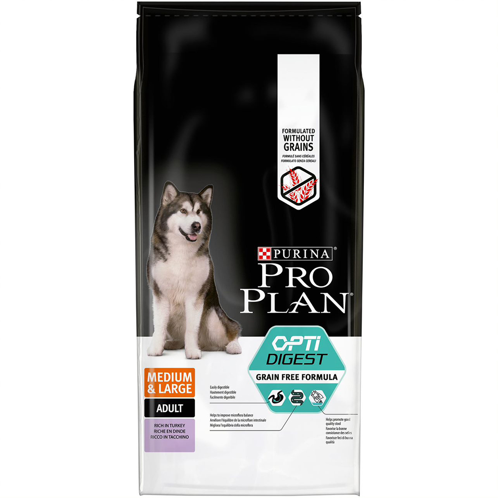Croquettes chiens adultes dinde/riz digestion sensible PROPLAN - 12kg