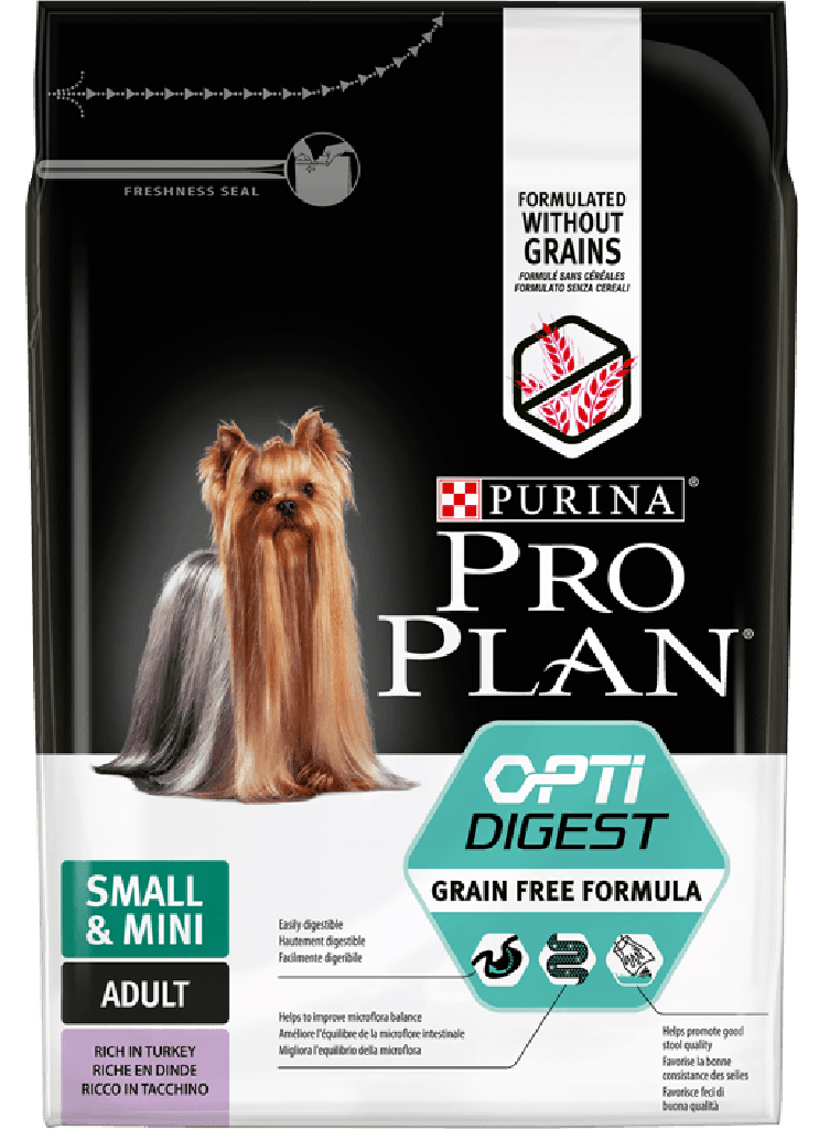 Croquettes chiens adultes mini dinde/riz digestion sensible PROPLAN - 2.5kg