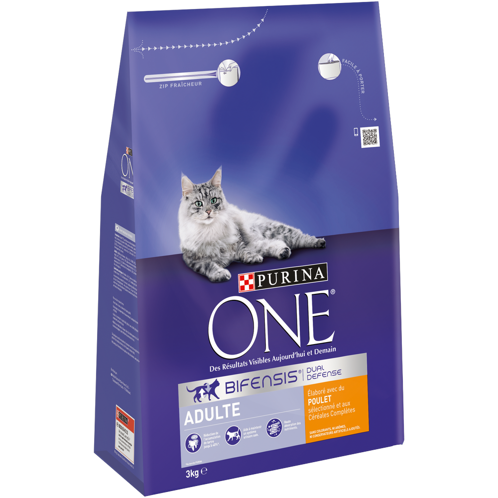 Croquettes chats adultes poulet PURINA ONE - 3kg