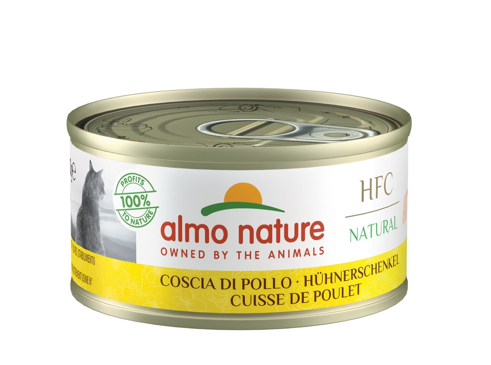 Pâtée chats adultes cuisse de poulet ALMO NATURE - 70g