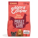 Croquettes chiens seniors poulet/saumon EDGARD & COOPER - 2.5kg