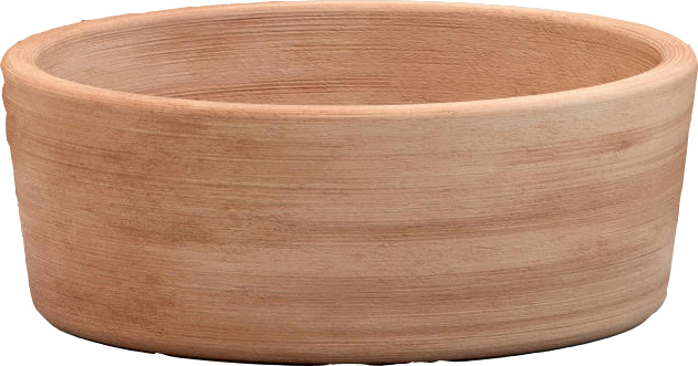 Coupe basse argile GOICOECHEA - 35x14cm