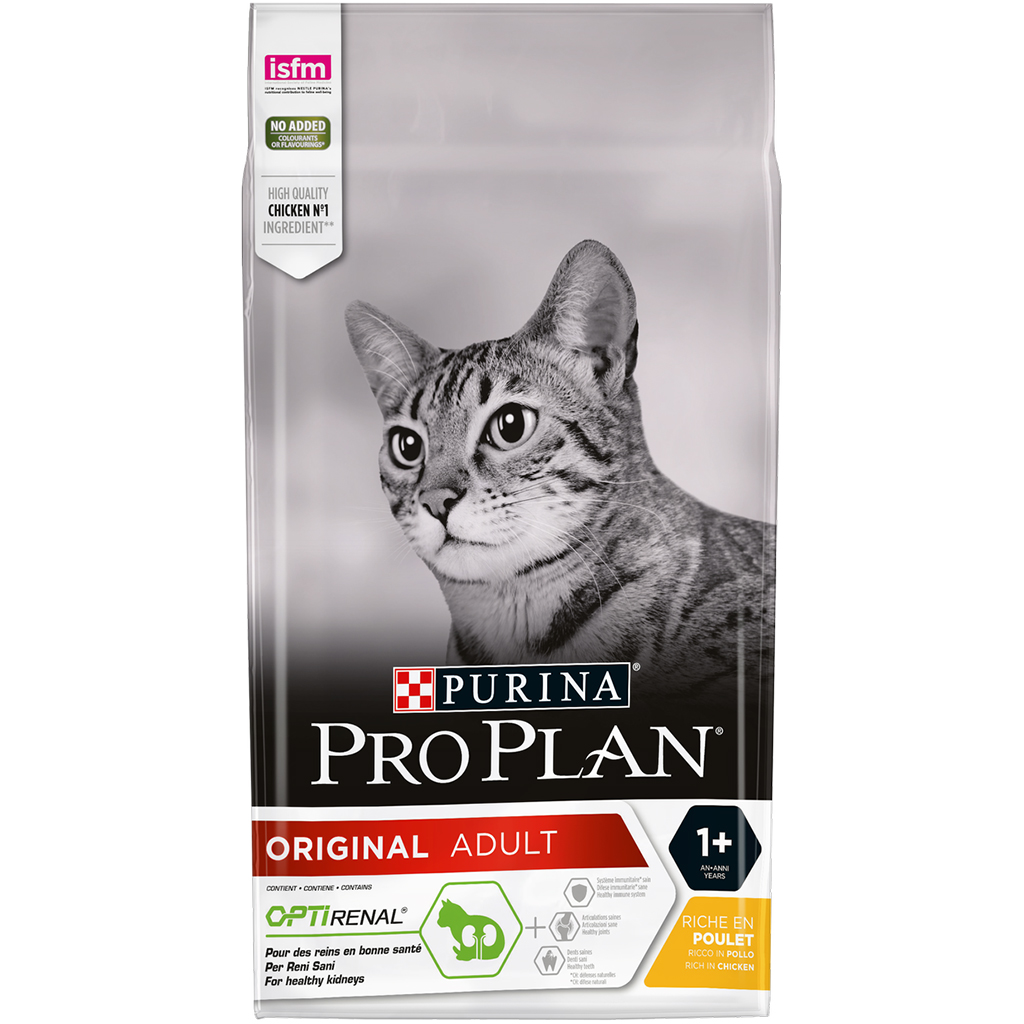 Croquettes chats adultes optirenal poulet PURINA - 1,5kg