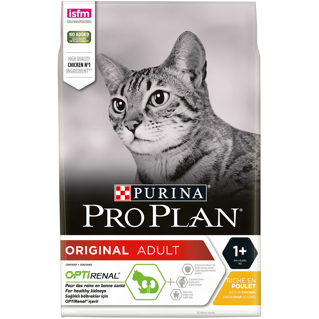 Croquettes chats adultes optirenal poulet PURINA - 3kg