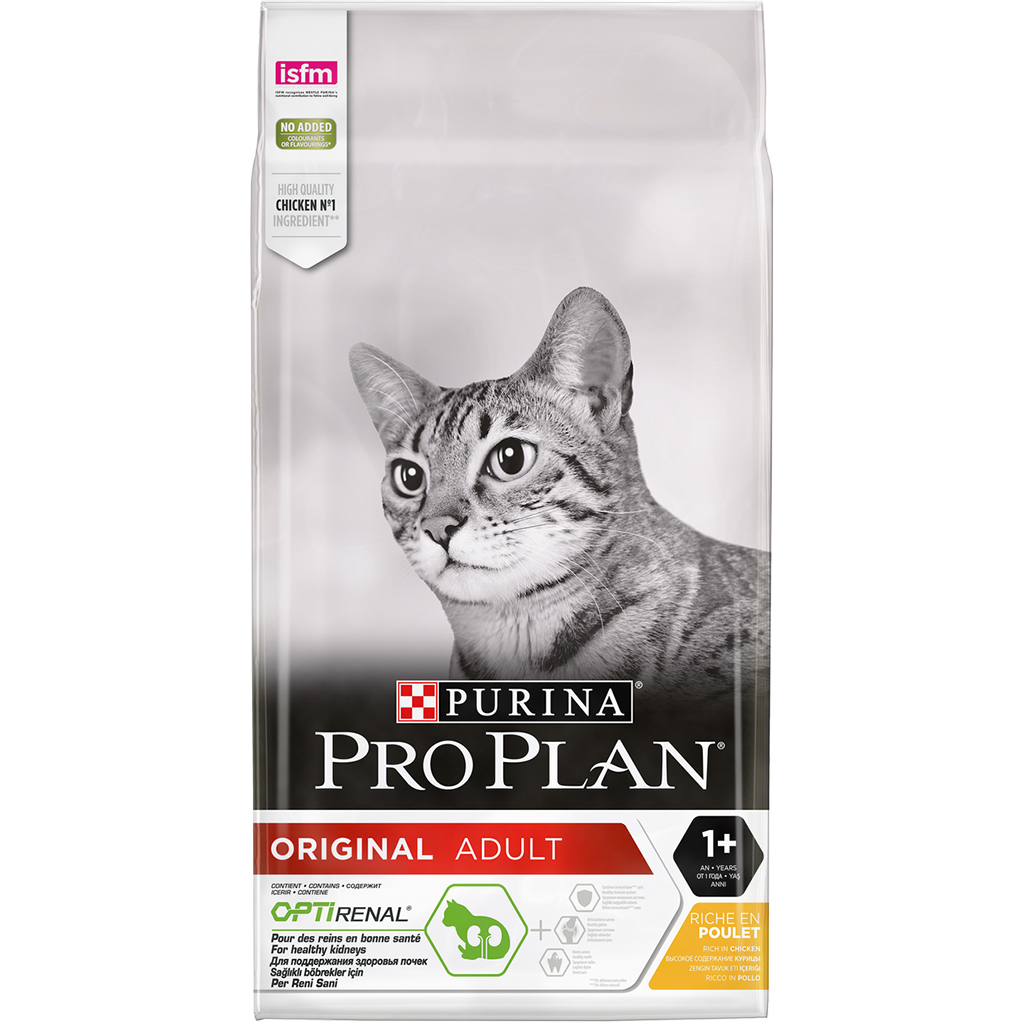 Croquettes chats adultes optirenal poulet PURINA - 10kg