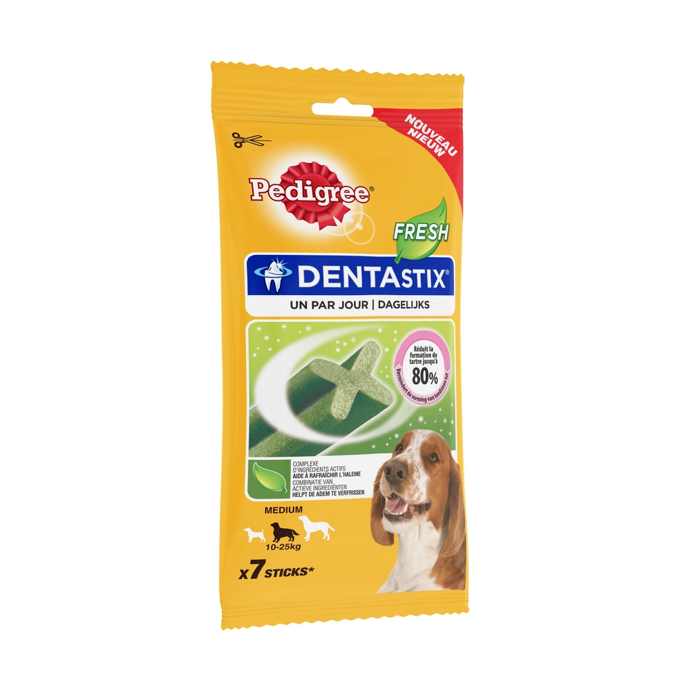 Friandises dentastix fresh chiens moyens 7 sticks  PEDIGREE®