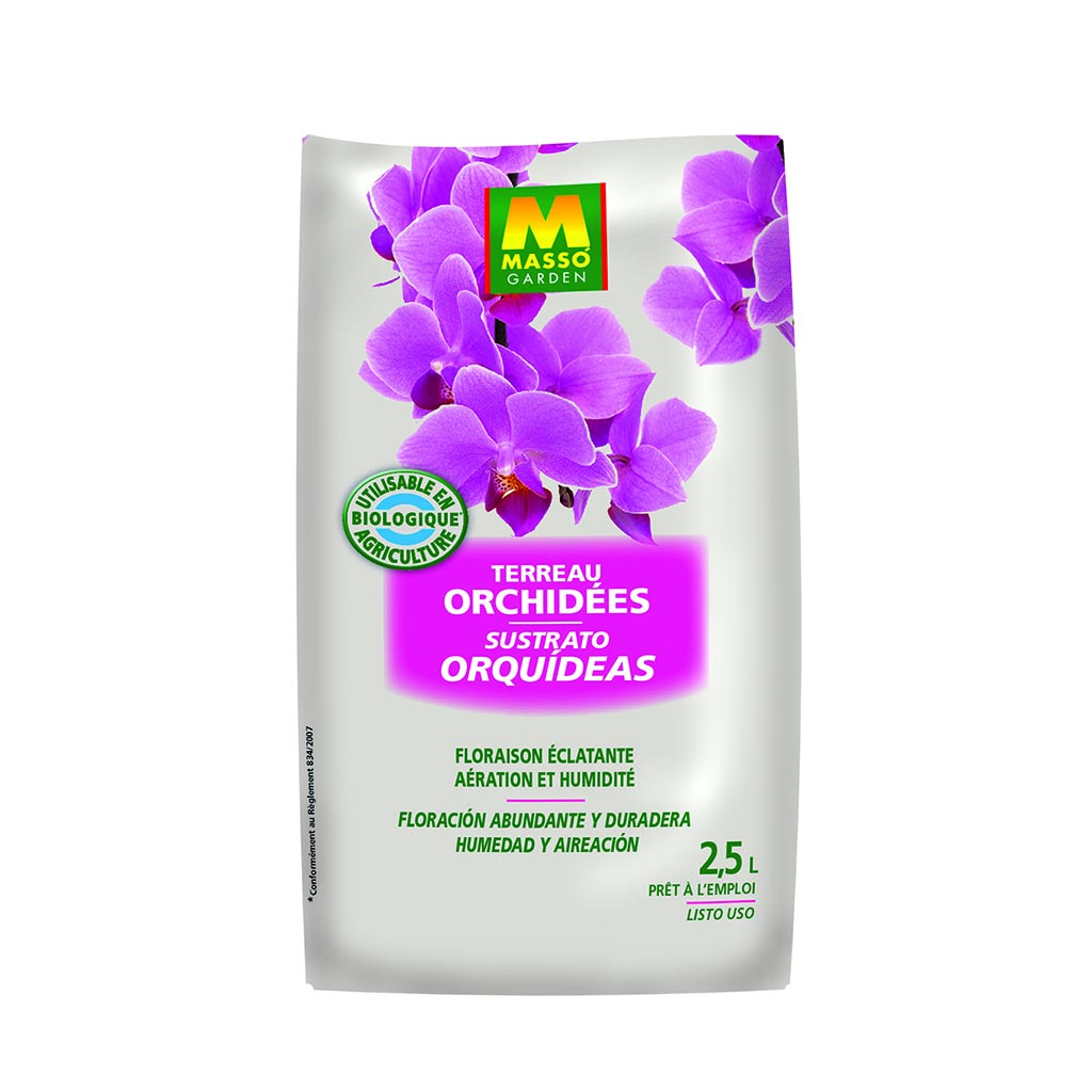 Terreau Orchidées MASSO GARDEN - 2.5L UAB