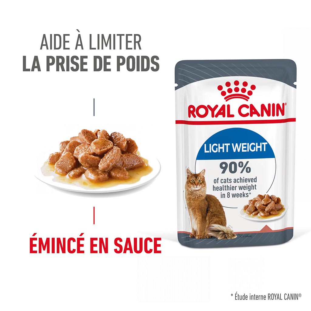 Boîte pâtées chats adultes ultra light ROYAL CANIN - 12x85g