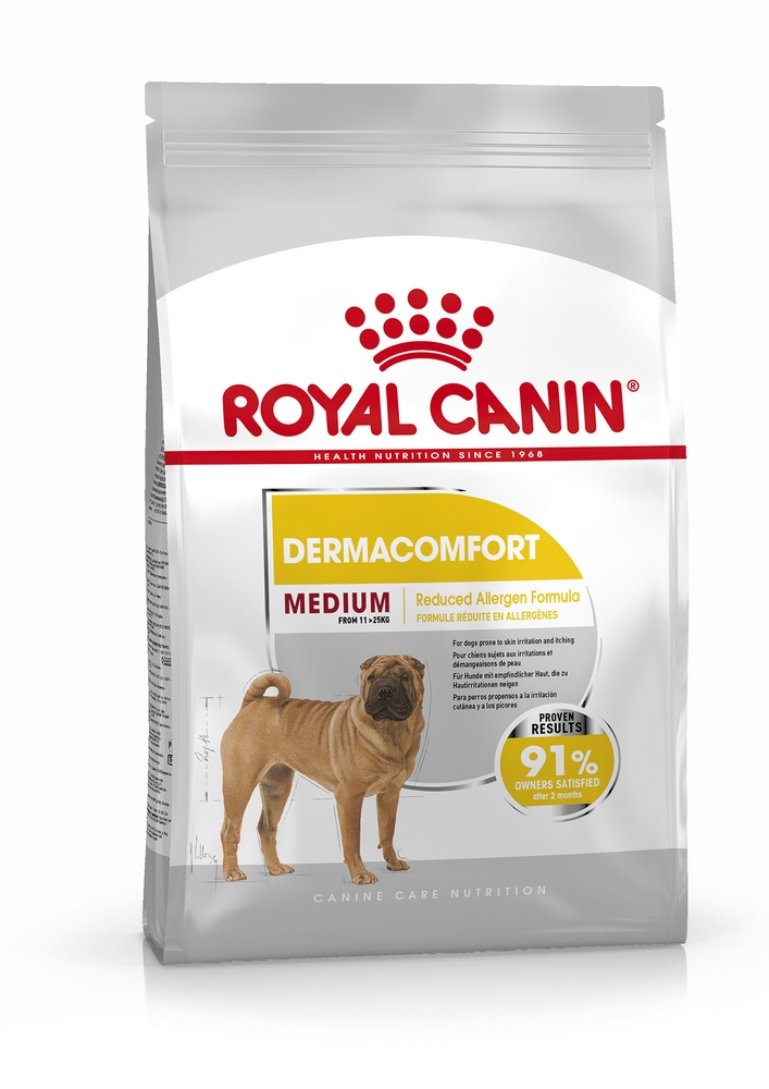 Croquettes chiens adultes medium dermacomfort ROYAL CANIN - 3kg