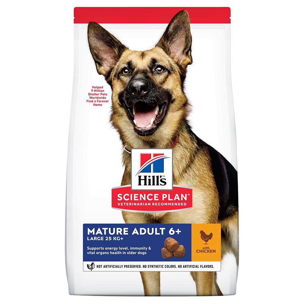 Croquettes chiens matures 6 ans+ poulet HILL'S - 12kg