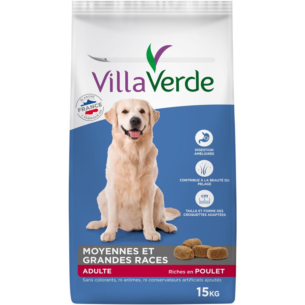 Croquettes pour chiens adultes VILLAVERDE - 15kg