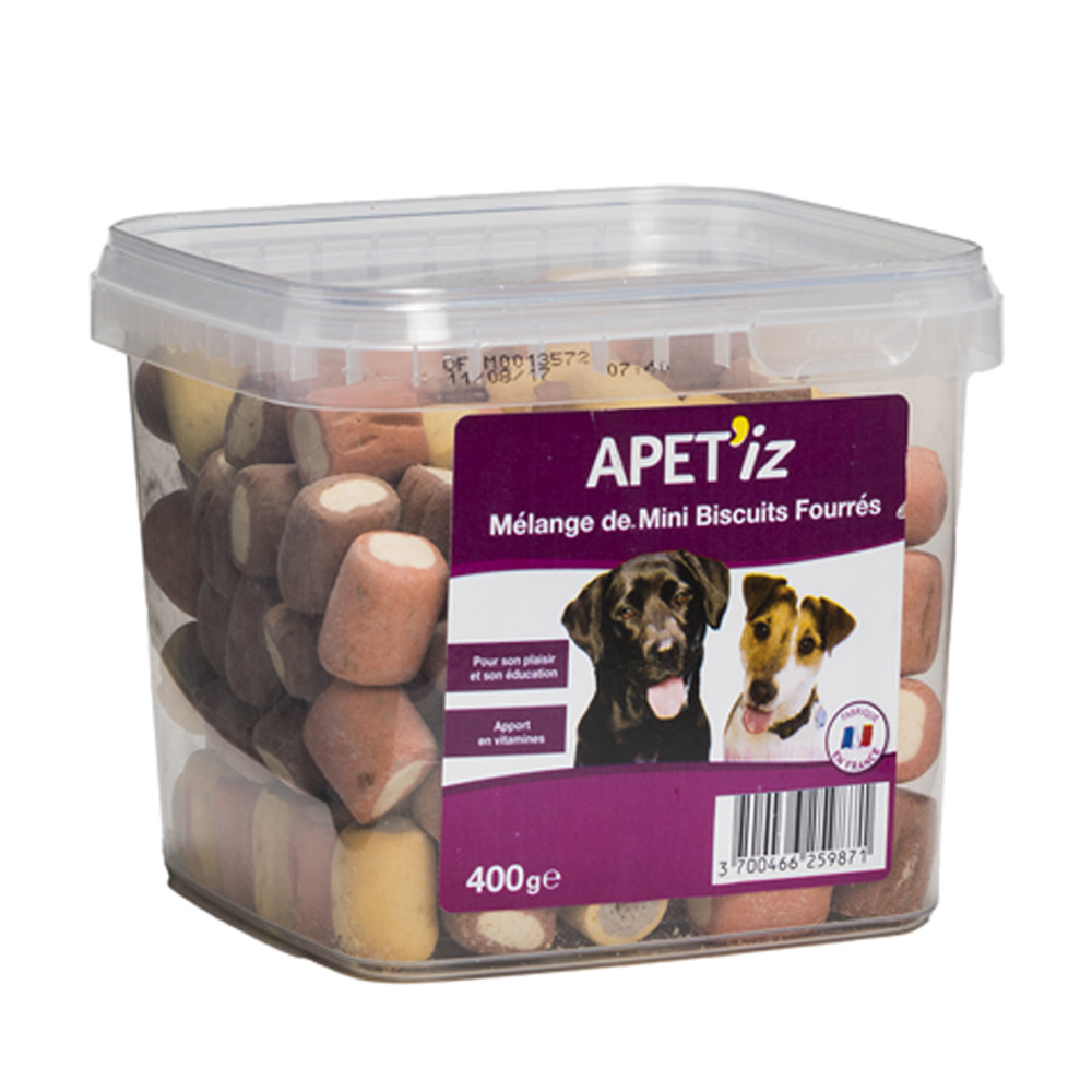 Mélange mini biscuits fourrés APET'IZ - 400g