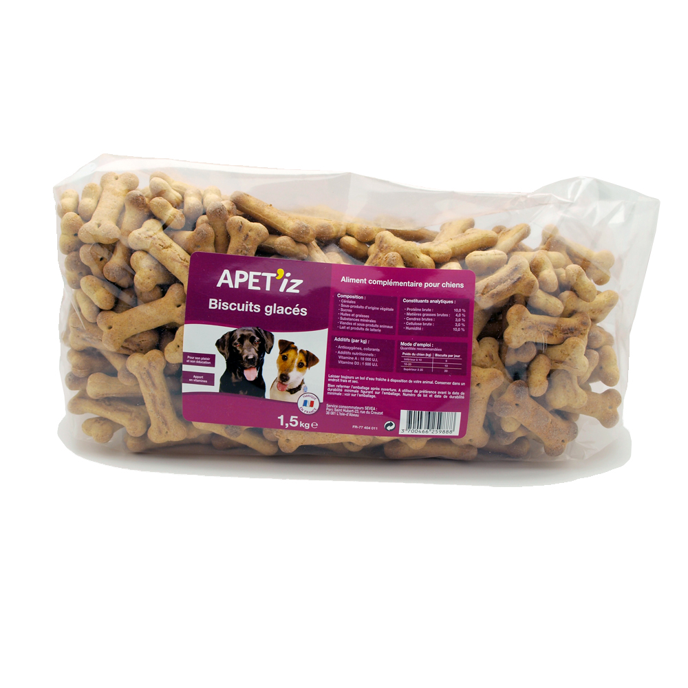 Biscuits glacés pour chien APET'IZ - 1.5kg