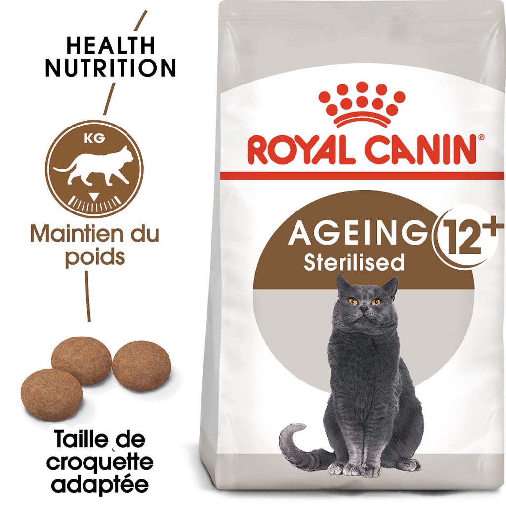 Croquettes chats stérilisés +12 ans ROYAL CANIN - 400g