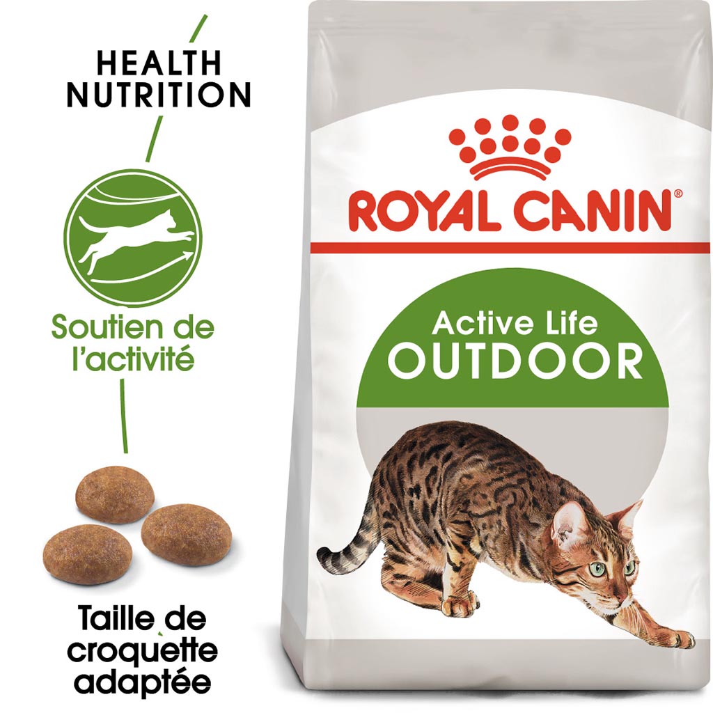 Croquettes chats adultes d'extérieur ROYAL CANIN - 400g