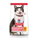 Croquettes chats matures 7 ans+ light poulet HILL'S - 1,5kg