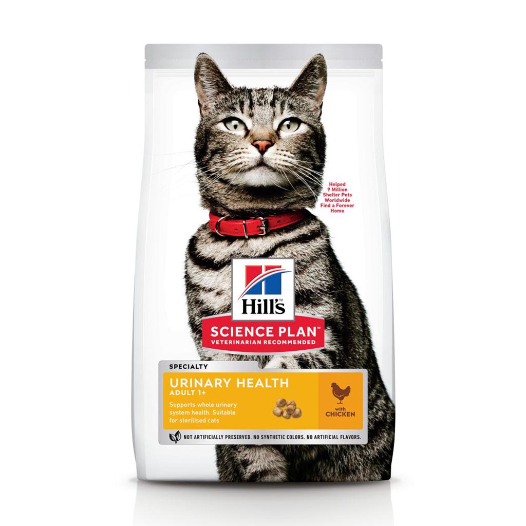 Croquettes chats adultes urinary health poulet HILL'S - 3kg