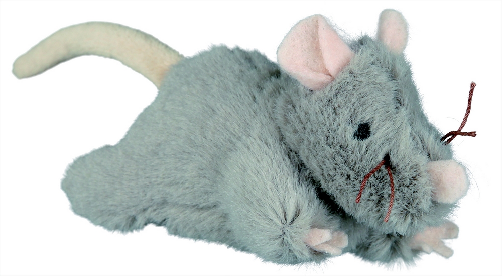 Peluche souris avec bruit sonore TRIXIE - 15cm