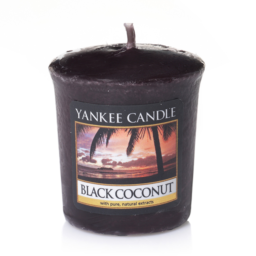 Bougie votive noix de coco noire YANKEE CANDLE 