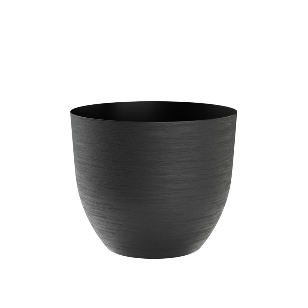 Pot tera over recyclé noir TERAPLAST - 58cm