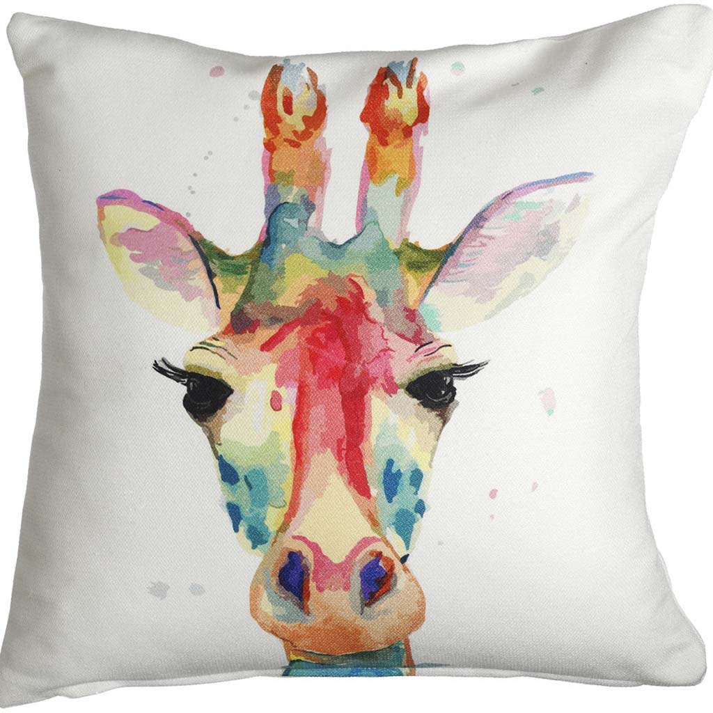 Coussin watercolor girafe FAB HAB