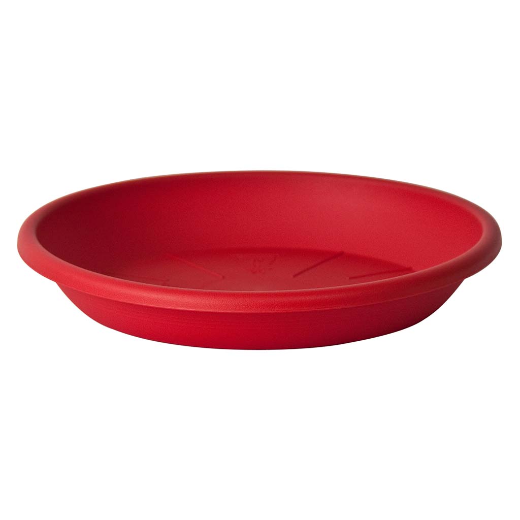 Soucoupe medea rouge email EURO3PLAST - Ø28cm