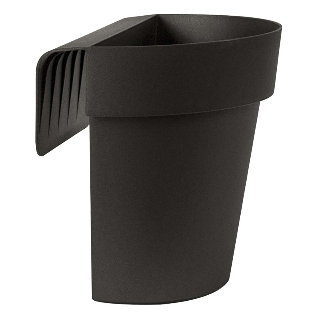 Pot up avec réserve d'eau anthracite EURO3PLAST - Ø25cm