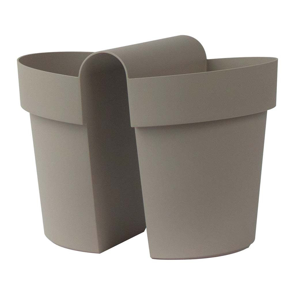 Pot be-up avec réserve d'eau tourterelle EURO3PLAST - Ø25cm