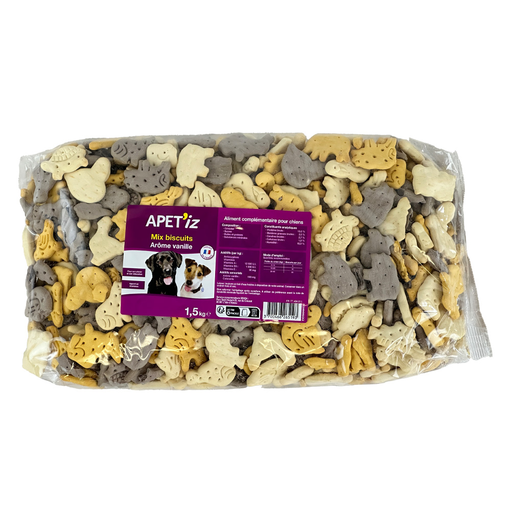 Mix animaux vanille APET'IZ - 1.5kg