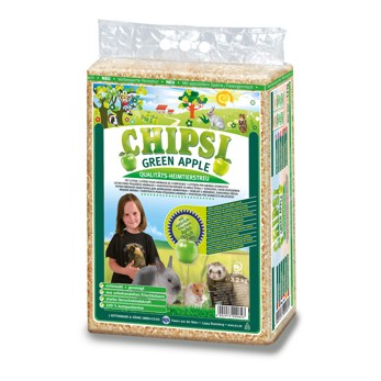 Litière chipsi plus pomme verte - 60L / 3,2 kg