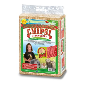 Litière chipsi fraise - 60L / 3,2 kg