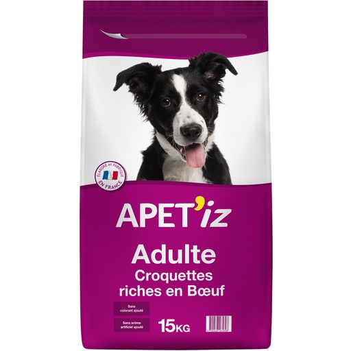 [2N-002ONY] Croquettes chiens adultes APET'IZ - 15kg