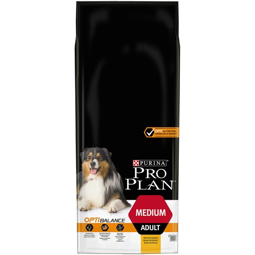 [2N-0009Z8] Croquettes chiens adultes races moyennes poulet/riz PROPLAN - 14kg