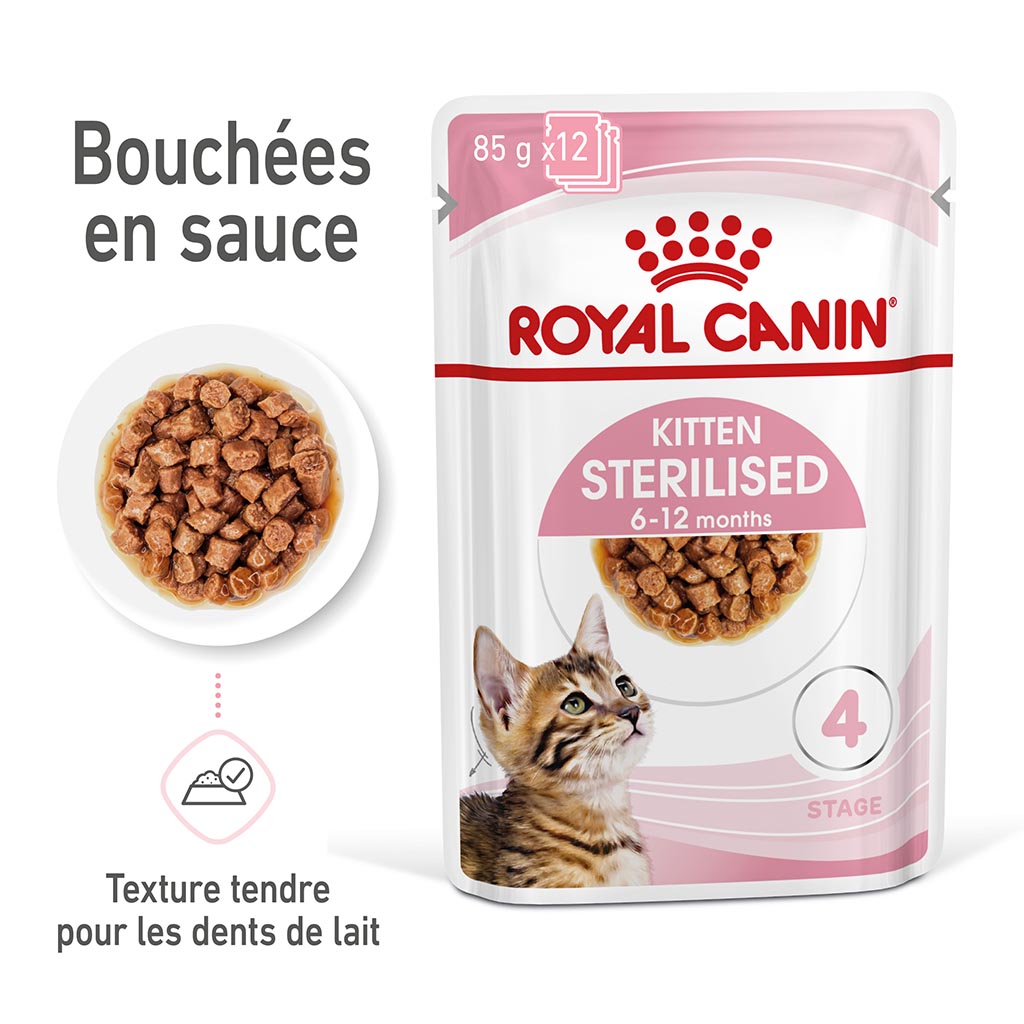 Royal Canin Sterilised Pâtée en sauce pour chat adulte