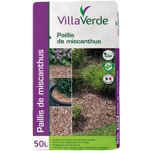 [W-003BP3] Paillis de miscanthus VILLAVERDE - 50L