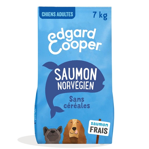 [2N-003FMM] Croquettes chiens adultes saumon frais EDGARD & COOPER - 7kg