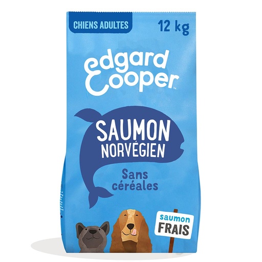 [2N-003FMT] Croquettes chiens adultes saumon frais EDGARD & COOPER - 12kg