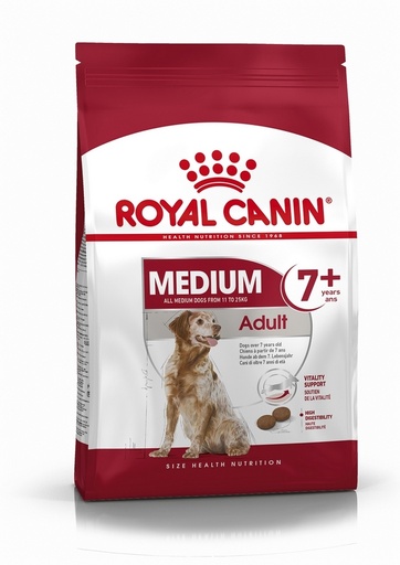 [2N-000ZV9] Croquettes chiens adultes medium 7 ans+ ROYAL CANIN - 4kg