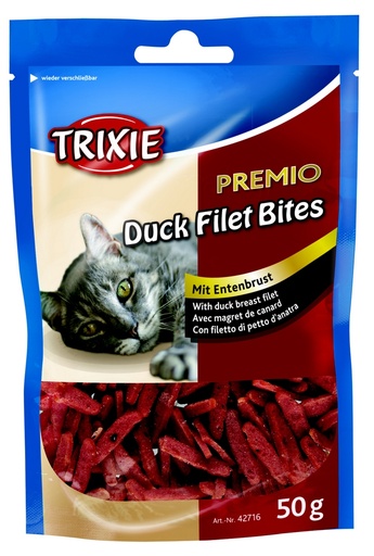 [2I-00150E] Friandises pour chat au filet de canard TRIXIE - 50g